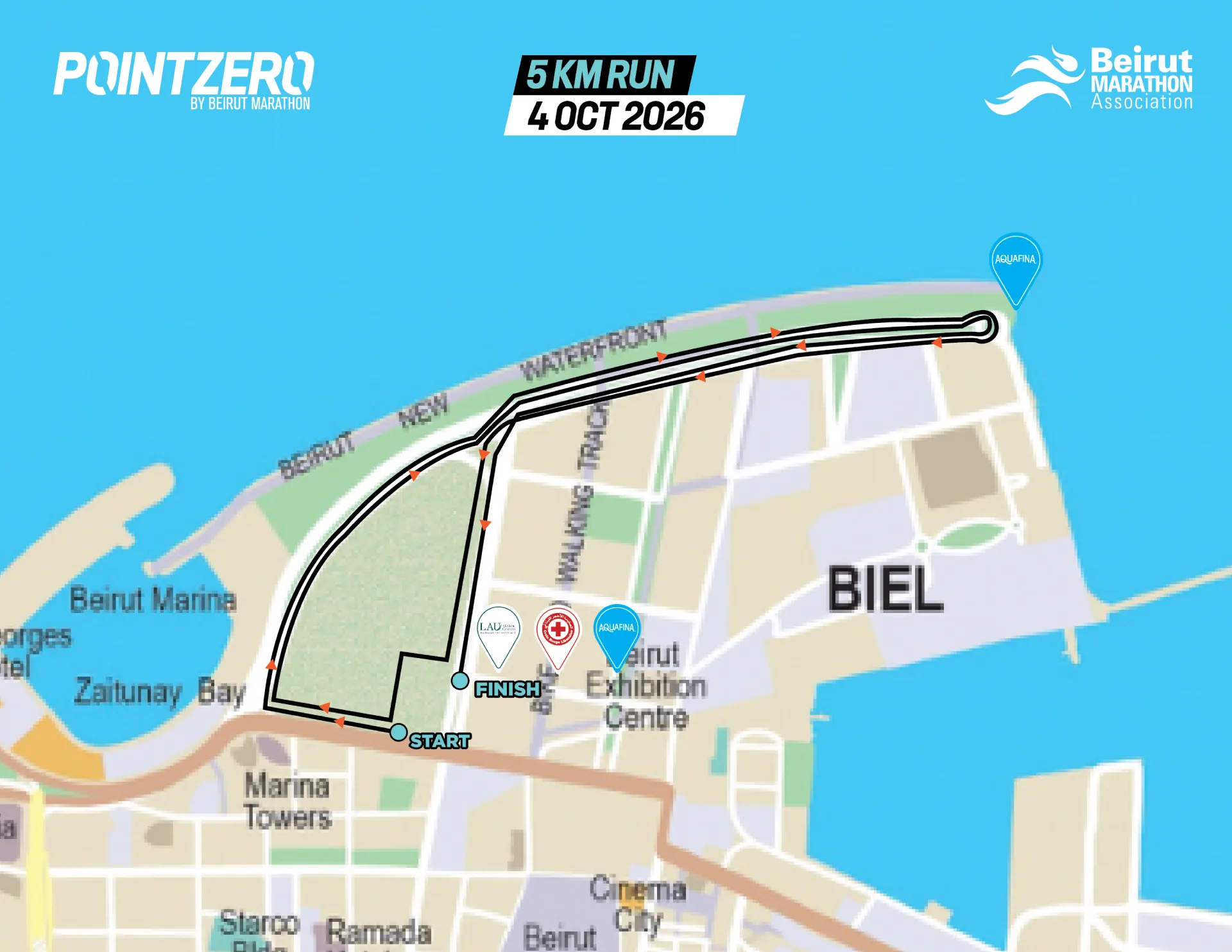 POINTZERO 5km Course Map